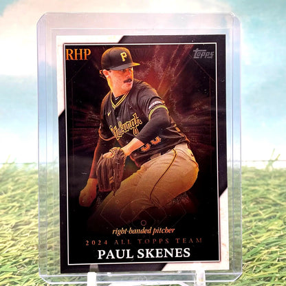 2025 Topps Series 1 Paul Skenes trading card from the 2024 All-Topps Team set
