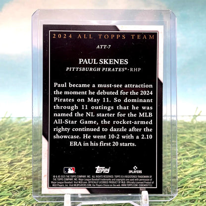 Paul Skenes baseball card from 2025 Topps Series 1 All-Topps Team collection