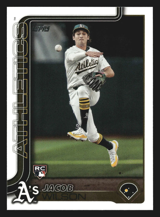 2025 Topps Series 1 #314 Jacob Wilson Athletics RC - Baseball Card Single