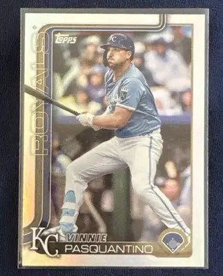 2025 Topps Series 1 #349 Vinnie Pasquantino Rainbow Foil - Kansas City Royals - Baseball Card Single