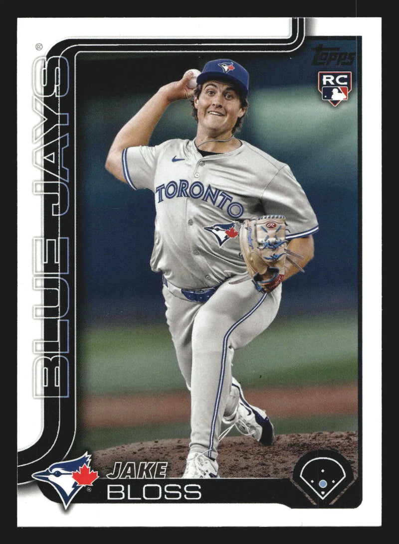 2025 Topps Series 1 #63 Jake Bloss Toronto Blue Jays RC