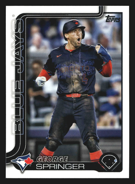 2025 Topps Series 1 #82 George Springer Toronto Blue Jays - Baseball Card Single
