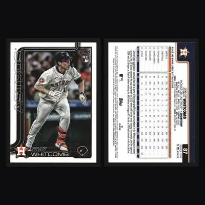 2025 Topps Series 1 #87 Shay Whitcomb Houston Astros RC - Baseball Card Single