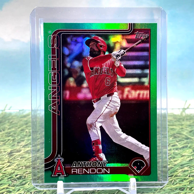 2025 Topps Series 1 - Anthony Rendon #83 Green Holo Foil /99 - Baseball Card Single