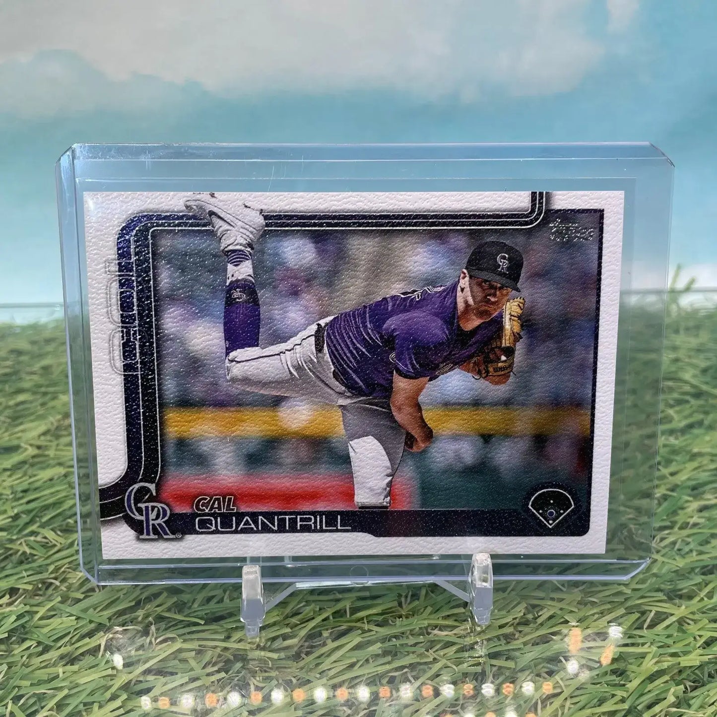 2025 Topps Series 1 Cal Quantrill /50 CANVAS SSP Rockies - Baseball Card Single