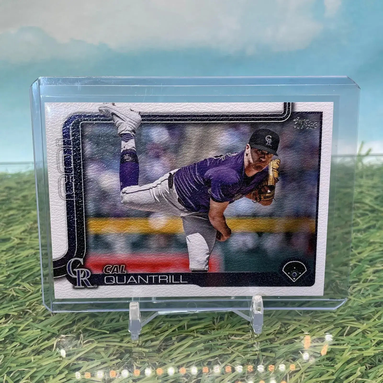 2025 Topps Series 1 Cal Quantrill /50 CANVAS SSP Rockies - Baseball Card Single