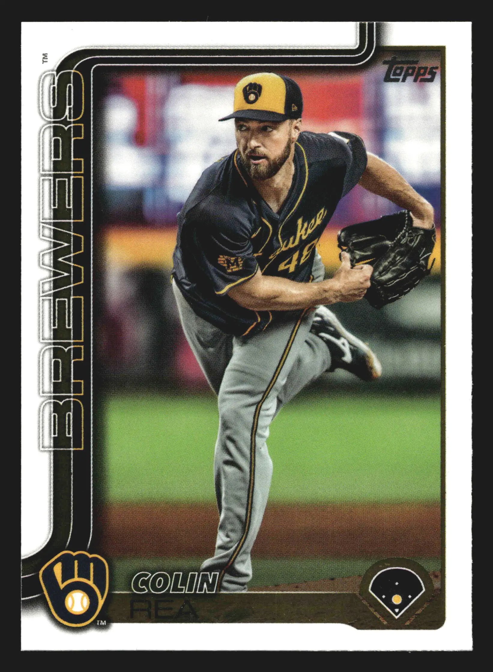 2025 Topps Series 1 Colin Rea #75 Milwaukee Brewers - Baseball Card Single