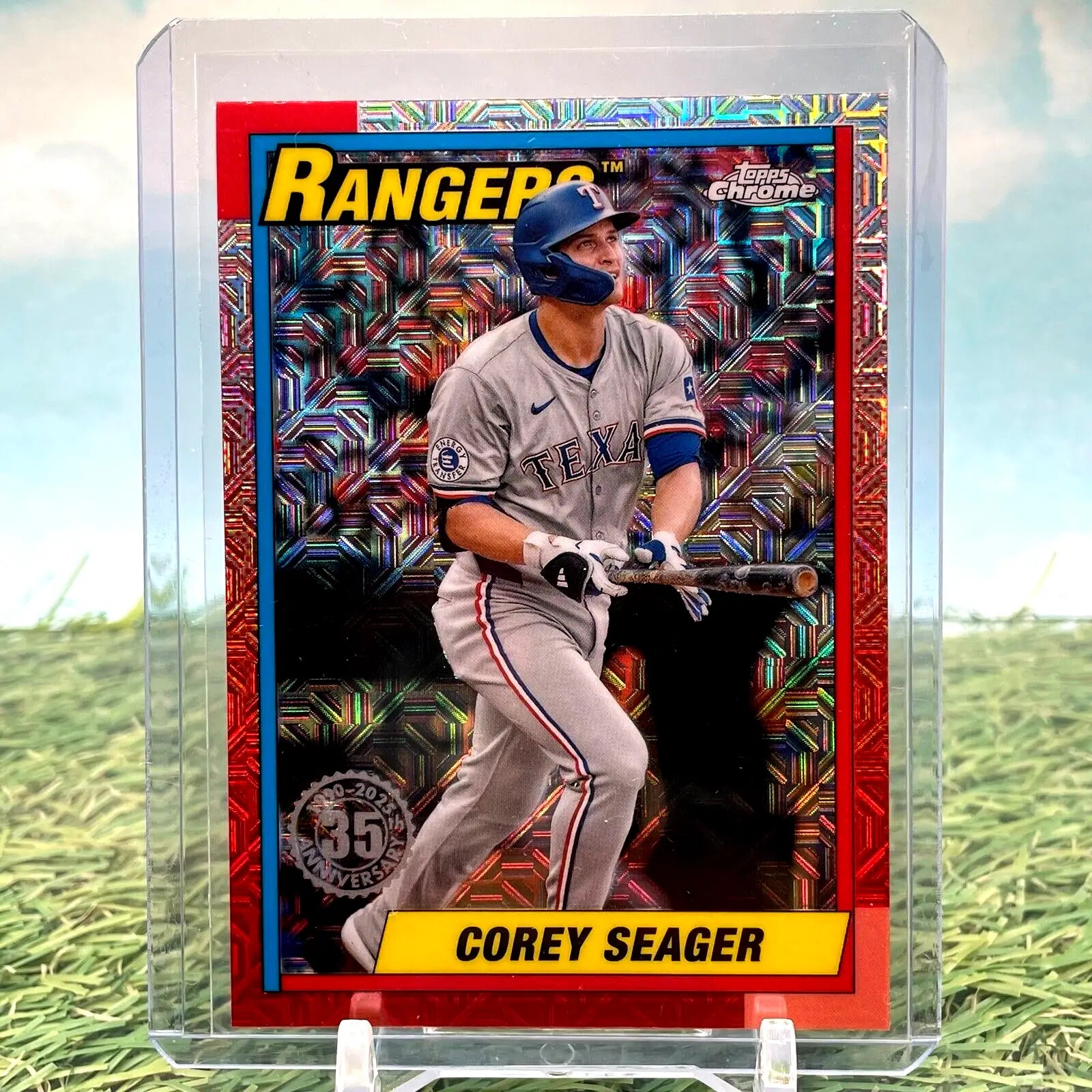 2025 Topps Series 1 Corey Seager #T90C-70 1990 Silver Pack Mojo Texas Rangers - Baseball Card Single