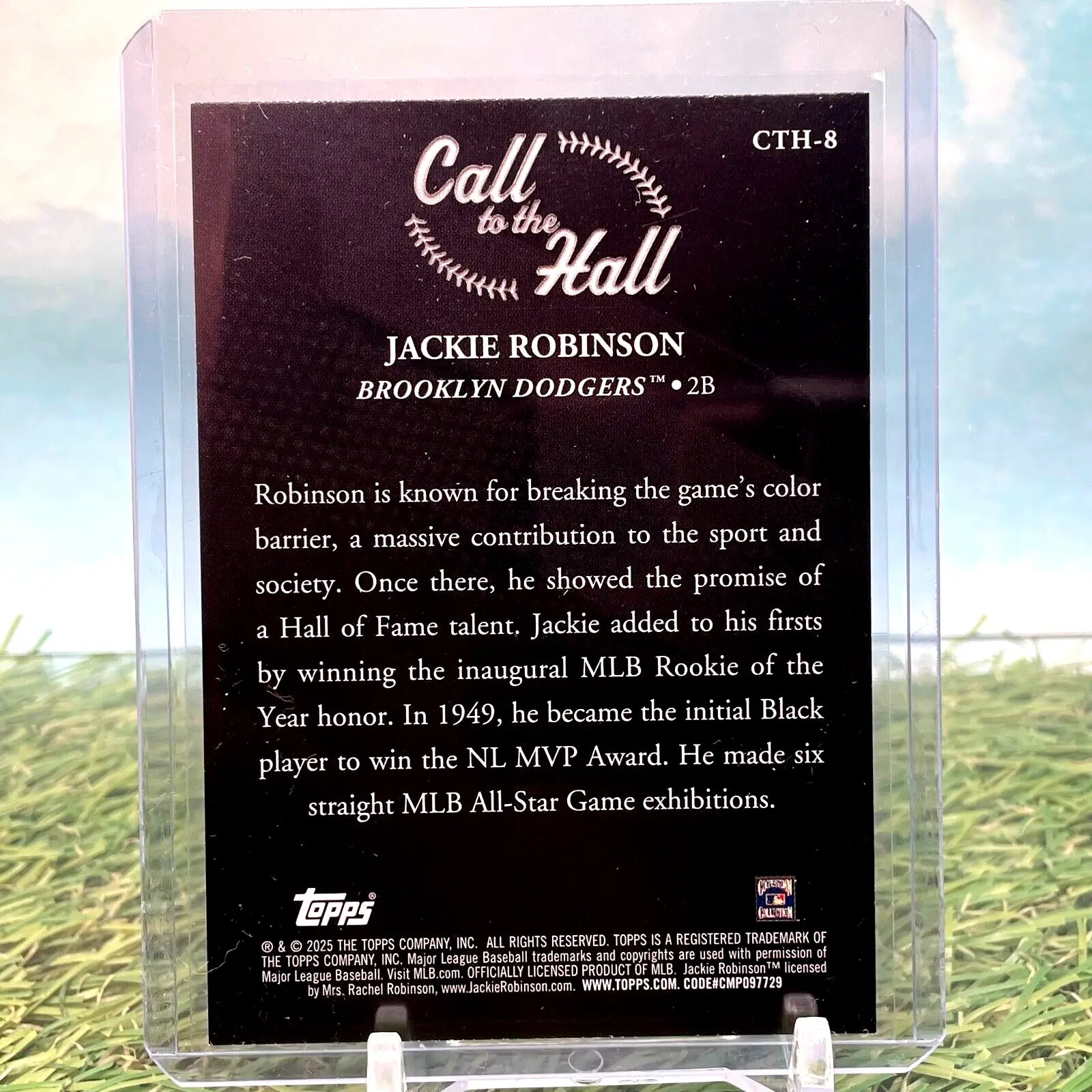 2025 Topps Series 1 #CTH-8 Jackie Robinson Call To The Hall Pink Parallel SP - Baseball Card Single