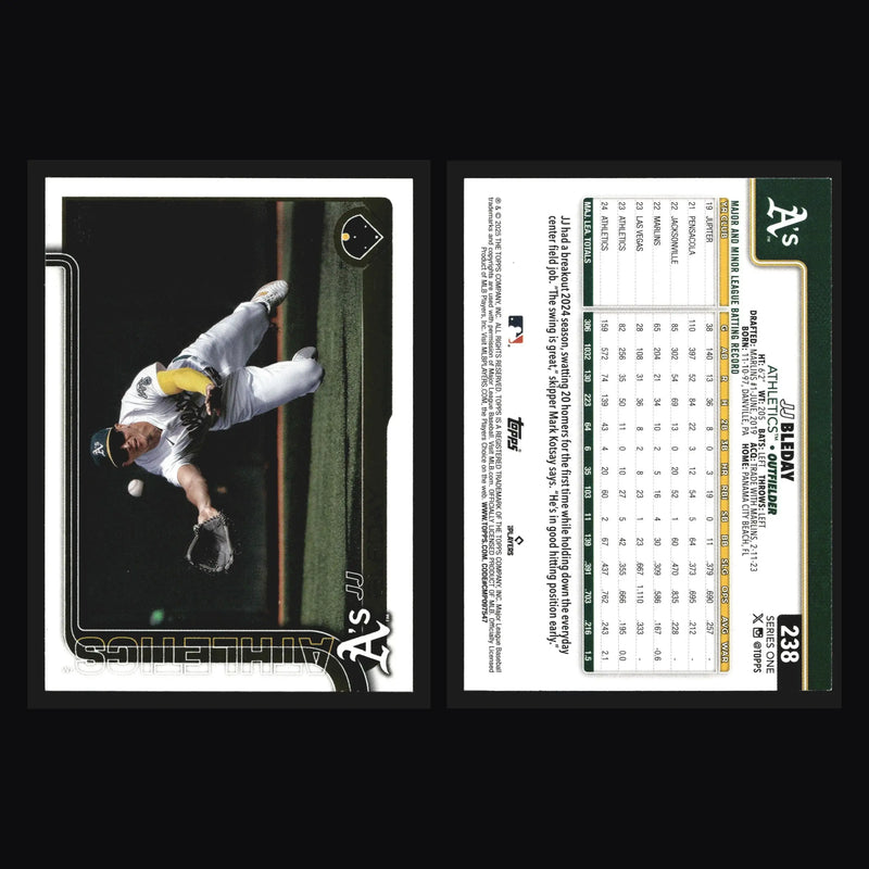 2025 Topps Series 1 JJ Bleday #238 Athletics - Baseball Card Single