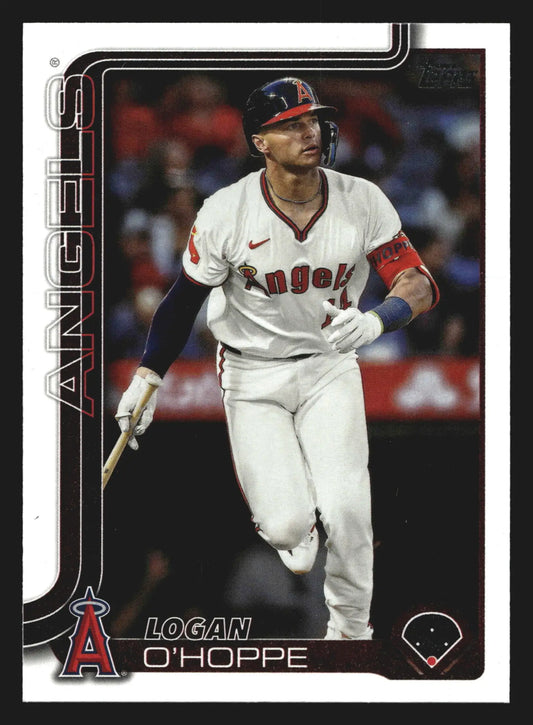 2025 Topps Series 1 Logan O’Hoppe #308 Los Angeles Angels - Baseball Card Single