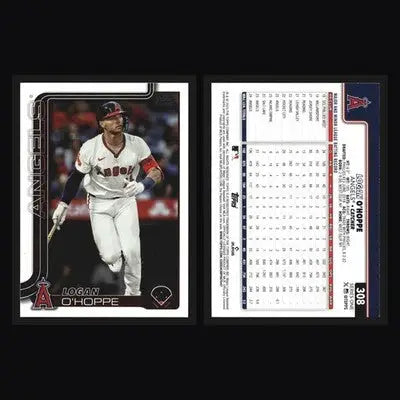 2025 Topps Series 1 Logan O’Hoppe #308 Los Angeles Angels - Baseball Card Single