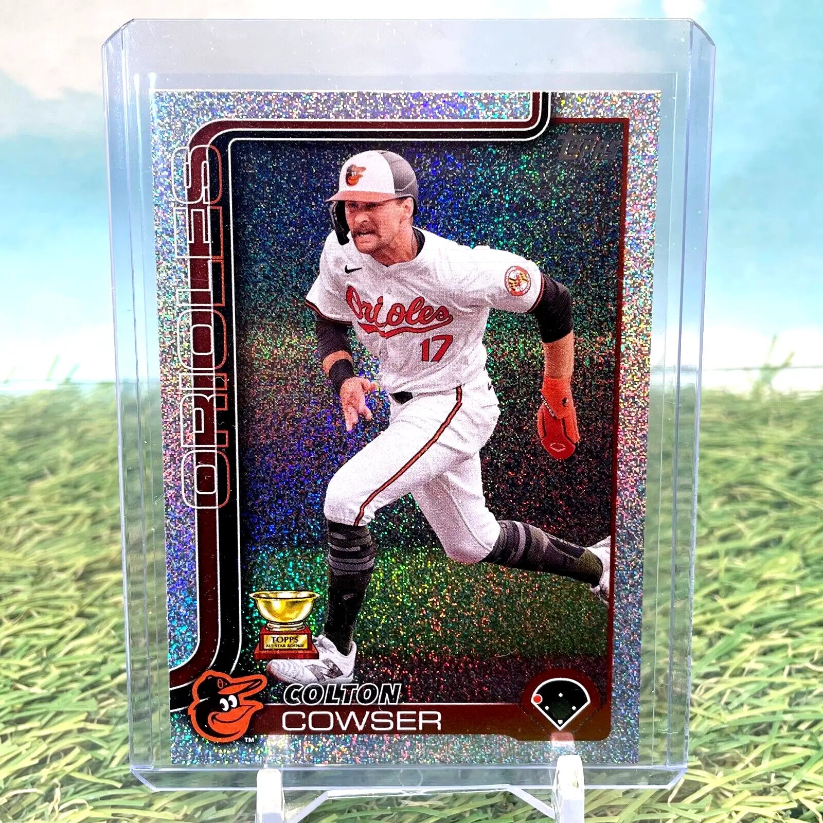 2025 Topps Series 1 Sandglitter Rainbow Foil #220 Colton Cowser Rookie Cup - Baseball Card Single