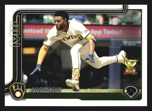 2025 Topps Series 2 #376 Jackson Chourio All-Star Rookie Cup Milwaukee Brewers - Baseball Card Single