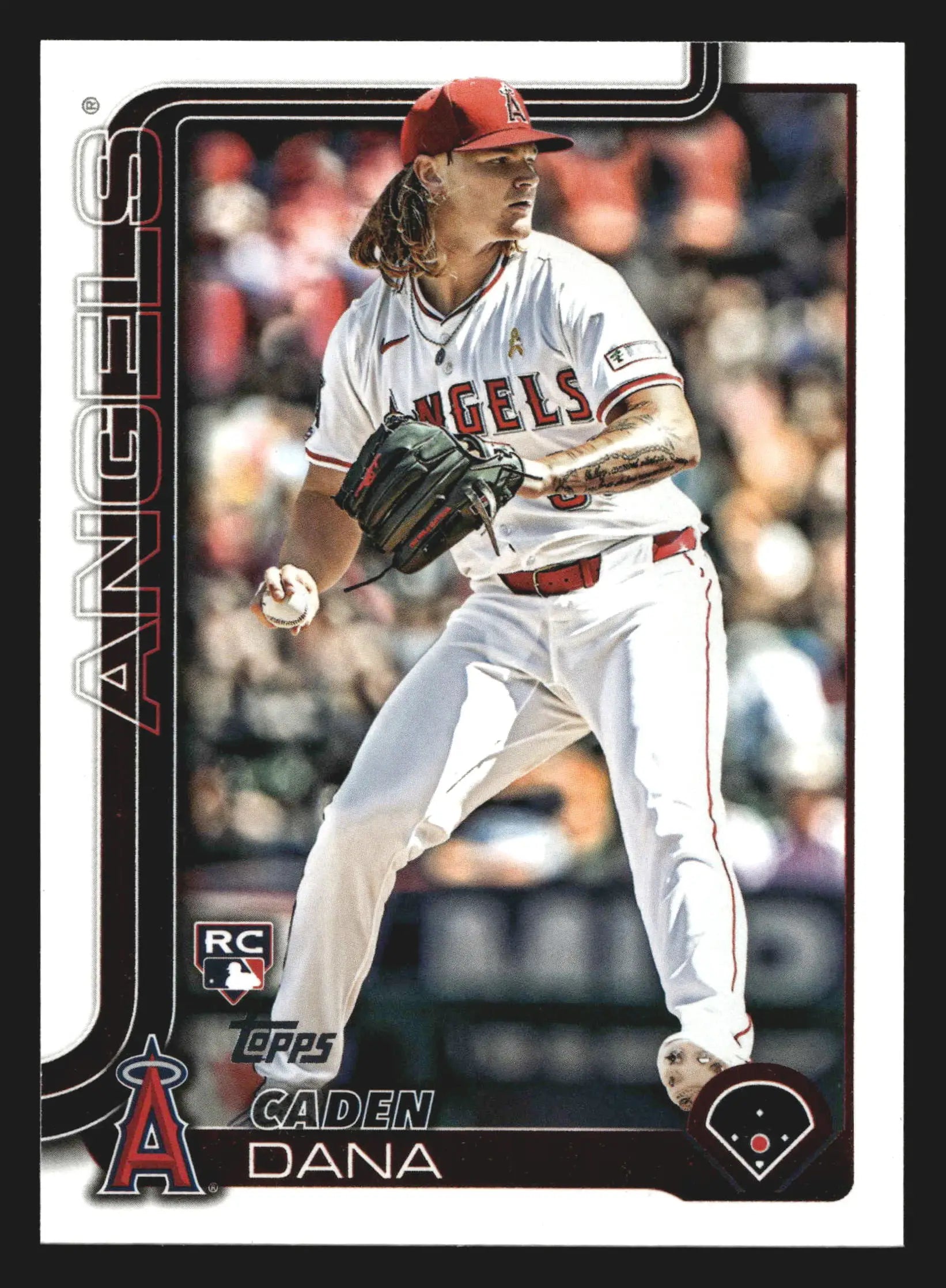 2025 Topps Series 2 #422 Caden Dana Angels RC