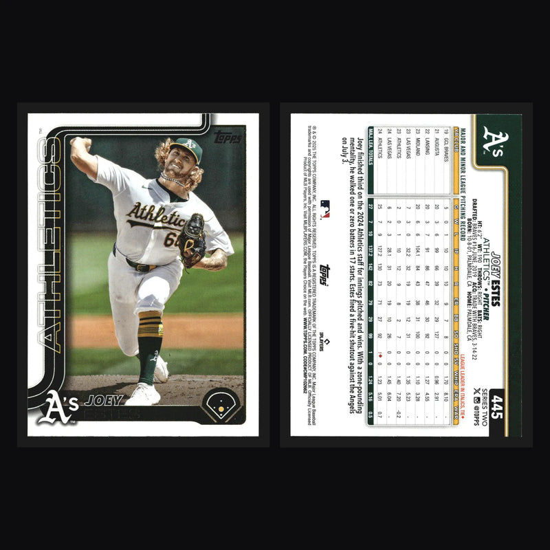 2025 Topps Series 2 #445 Joey Estes Athletics - Baseball Card Single