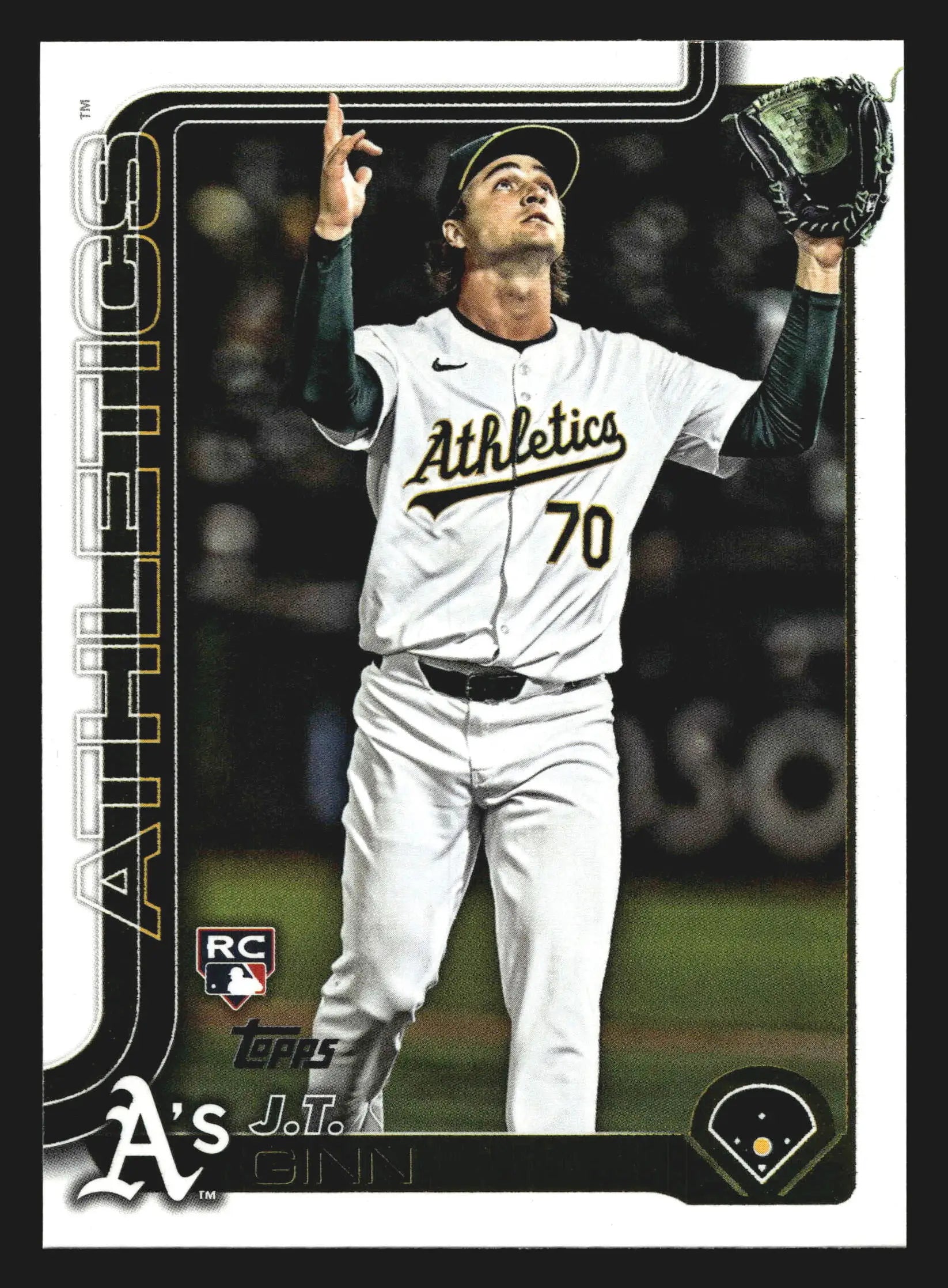 2025 Topps Series 2 #465 J.T. Ginn Athletics RC - Baseball Card Single