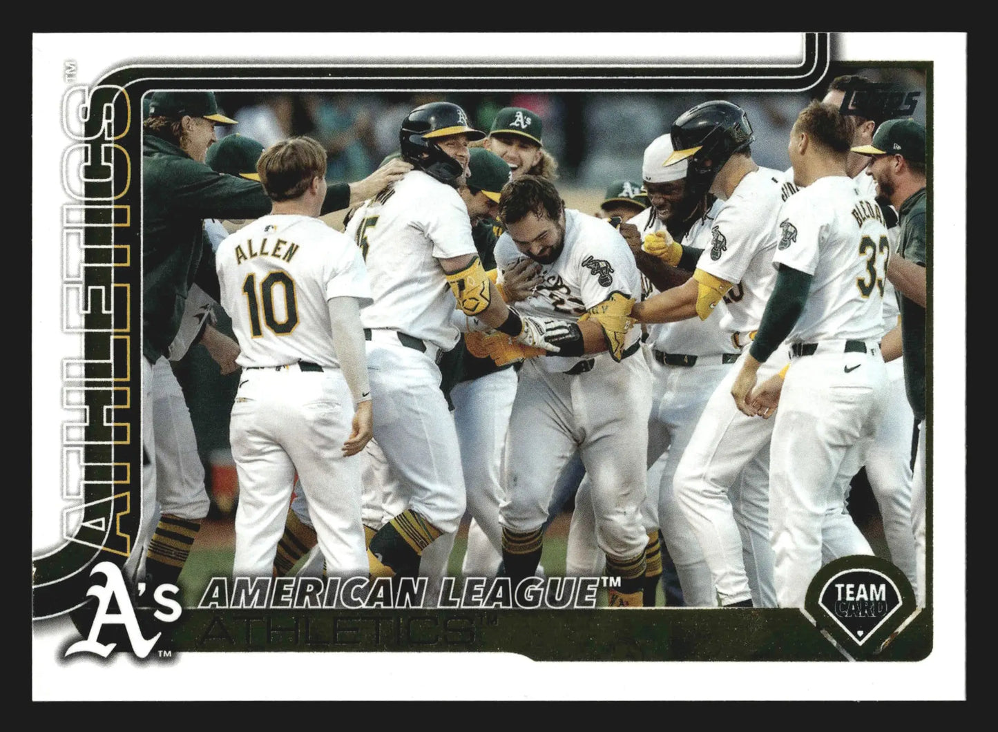 2025 Topps Series 2 #594 Athletics Team Card