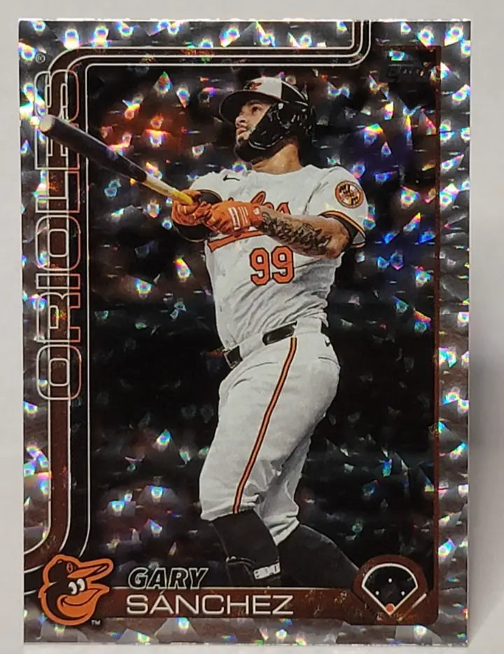 2025 Topps Series 2 Gary Sanchez Silver Patterned Foilboard Baltimore Orioles - Baseball Card Single
