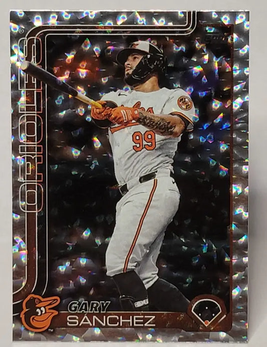 2025 Topps Series 2 Gary Sanchez Silver Patterned Foilboard Baltimore Orioles - Baseball Card Single