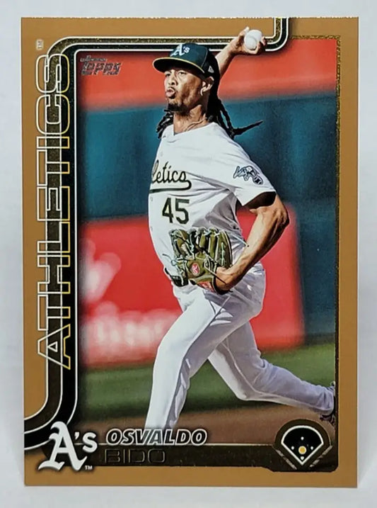 2025 Topps Series 2 GOLD Osvaldo Bido Baseball Trading Card Athletics