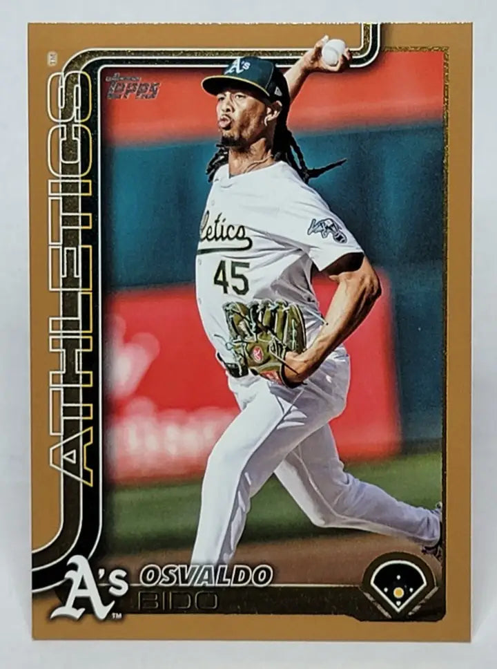 2025 Topps Series 2 GOLD Osvaldo Bido Baseball Trading Card Athletics