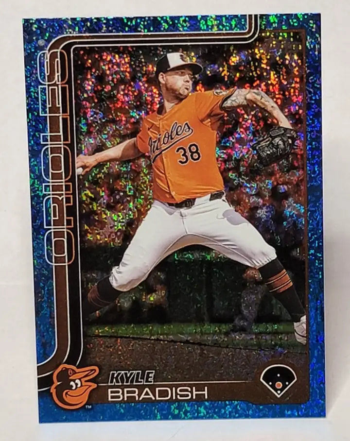 2025 Topps Series 2 Kyle Bradish Blue Holo Foil /150 Orioles #449 - Baseball Card Single
