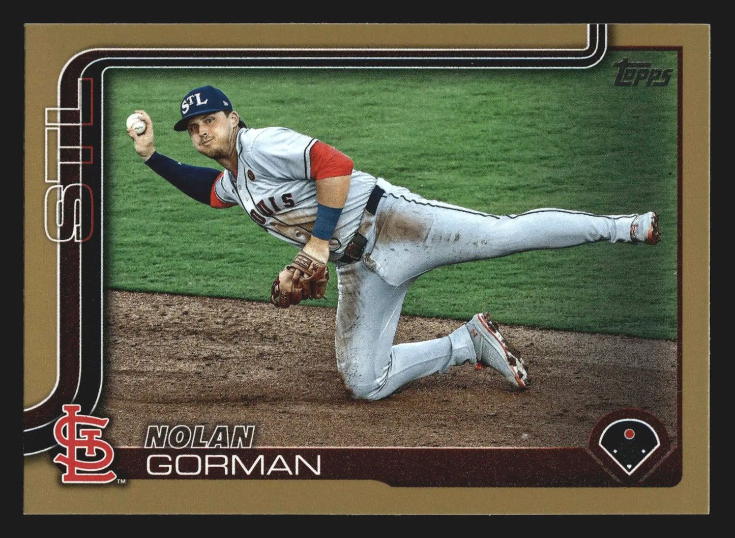 2025 Topps Series 2 Nolan Gorman #510 Gold /2025 St. Louis Cardinals