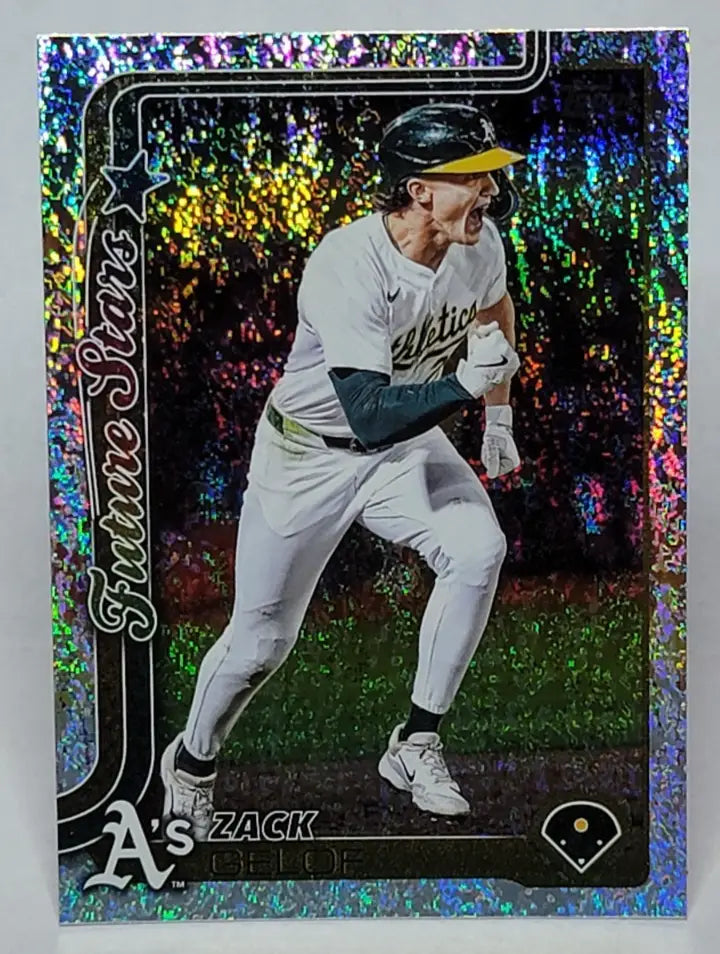 2025 Topps Series 2 Rainbow FOIL Zack Gelof #617 Athletics - Baseball Card Single