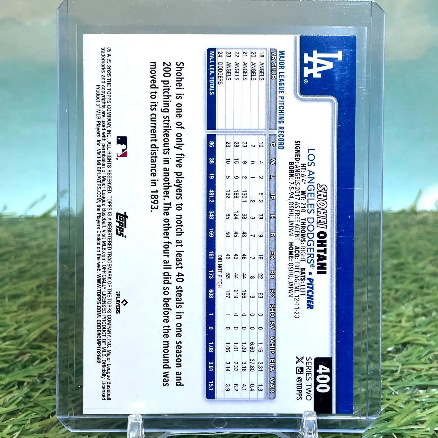 2025 Topps Series 2 Shohei Ohtani #400 Los Angeles Dodgers