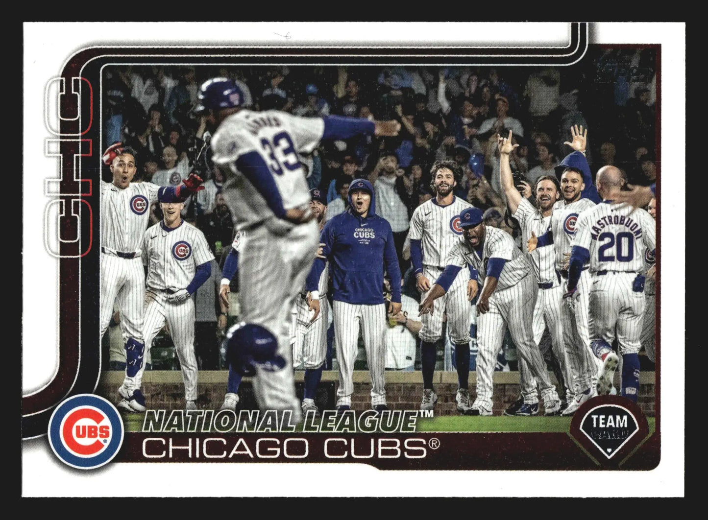 2025 Topps Series One #60 Chicago Cubs Team Card - Baseball Card Single