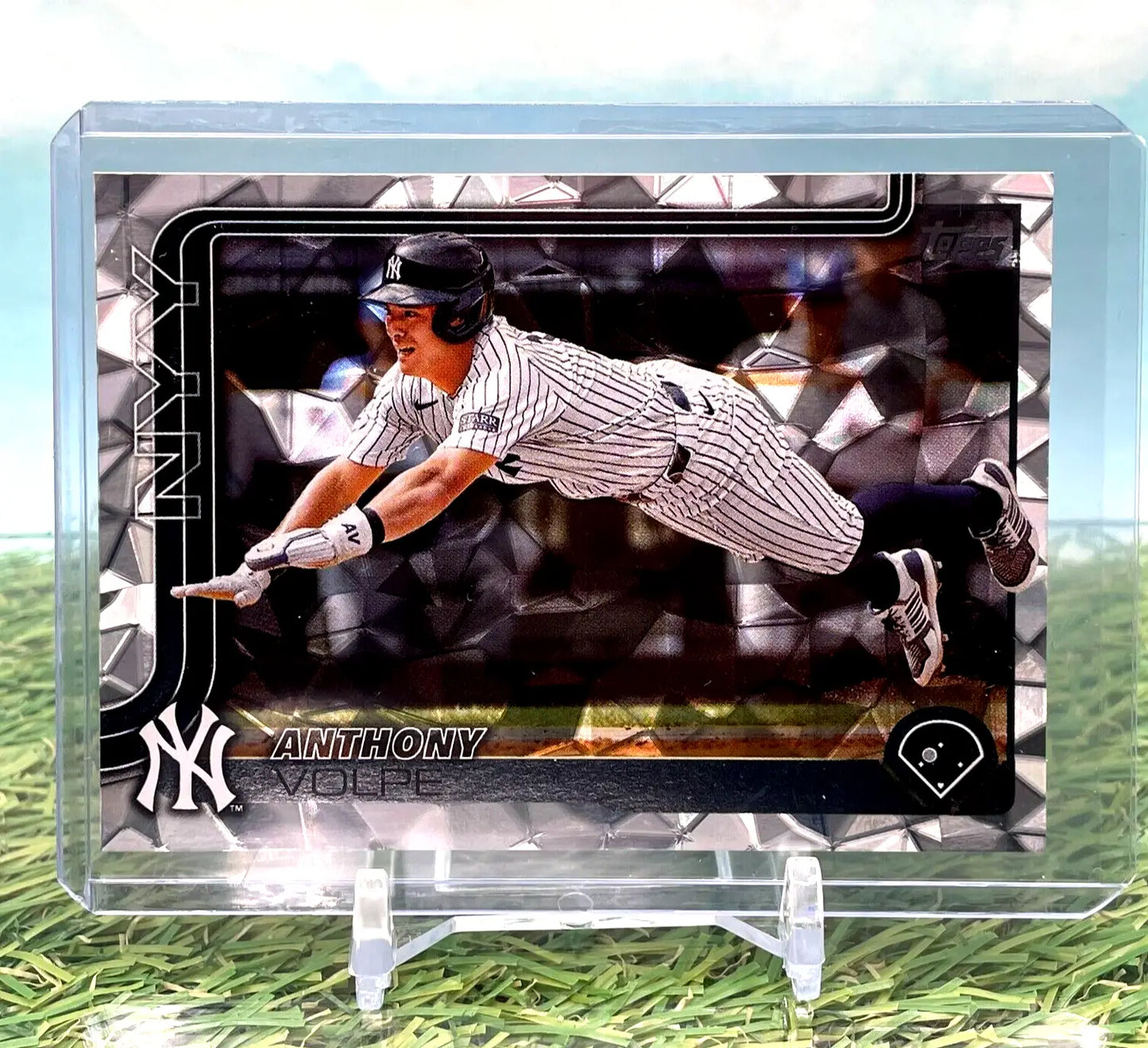 2025 Topps Series One Anthony Vole Diamante Foil Parallel #35 SP Yankees - Baseball Card Single