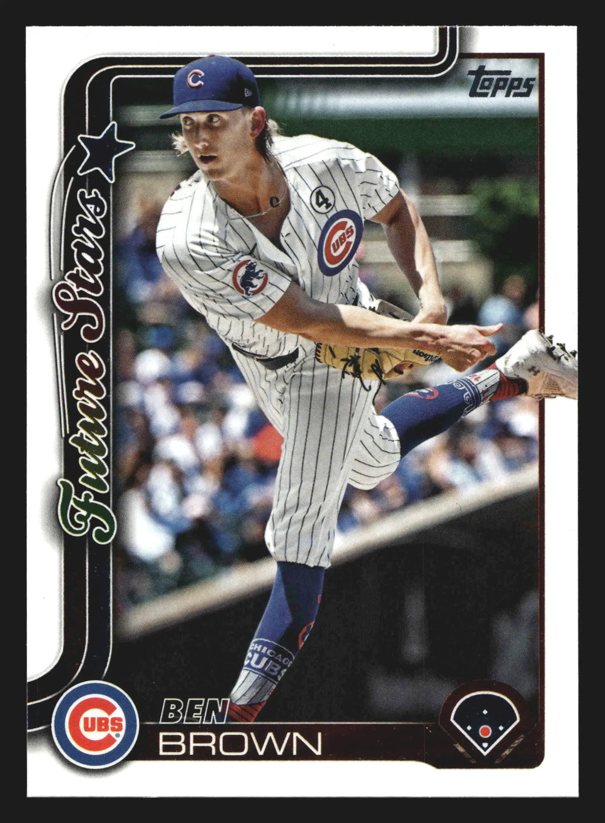 2025 Topps Series Two #673 Ben Brown Future Stars Chicago Cubs - Baseball Card Single