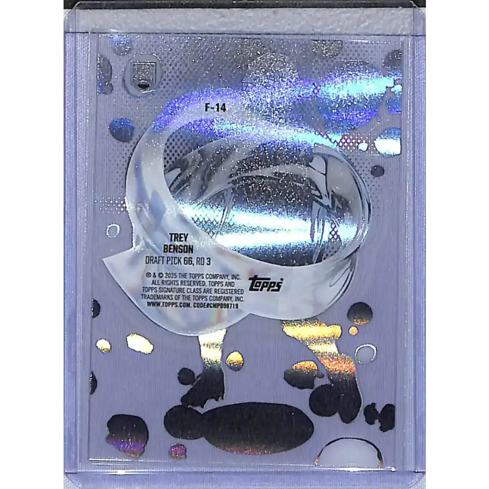 2025 Topps Signature Class Fluidity #F-14 Trey Benson NM-MT Arizona Cardinals - Football Card Single