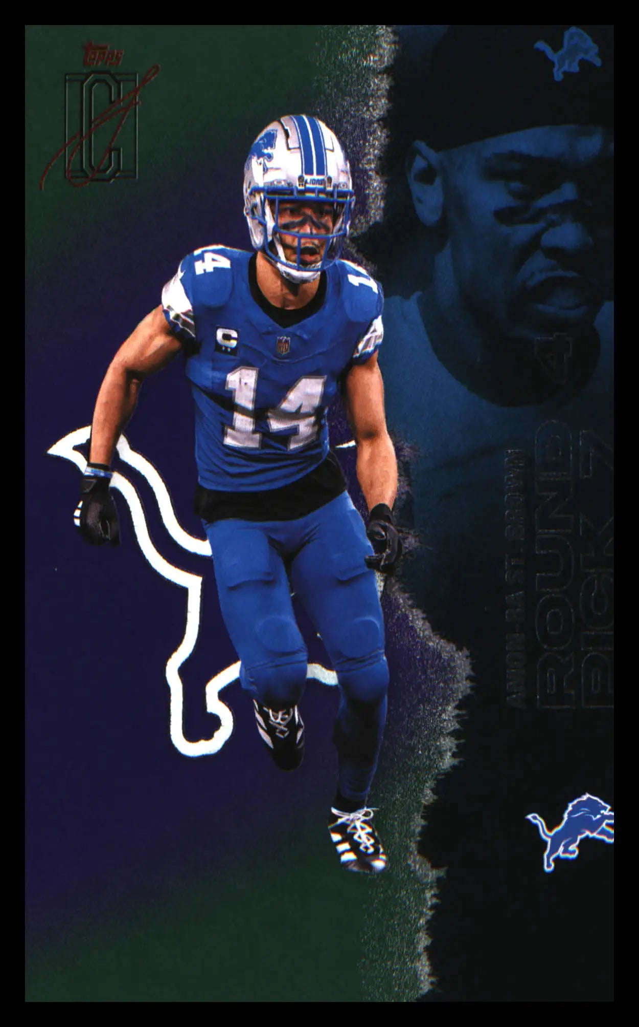 2025 Topps Signature Class Green & Purple #19 Amon-Ra St. Brown - Football Card Single