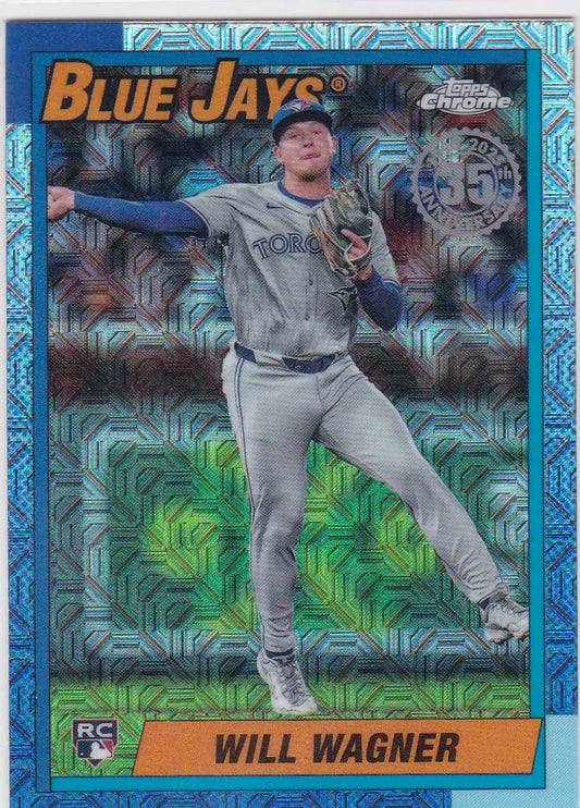 Baseball trading card featuring Will Wagner from 2025 Topps Silver Pack Mojo Blue Jays