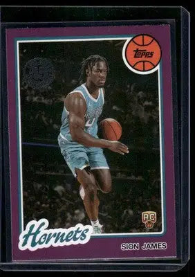 2025 Topps Sion James #80BK-76 RC Basketball - Basketball Card Single