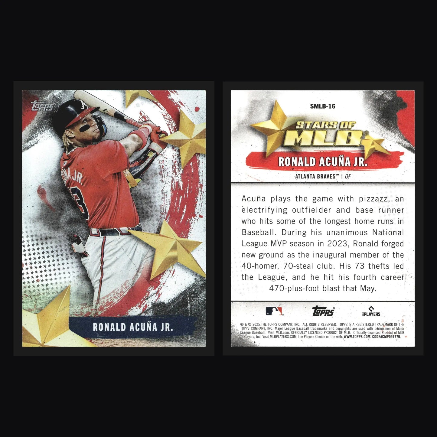 2025 Topps #SMLB-16 Ronald Acuna Jr Atlanta Braves Series One Insert