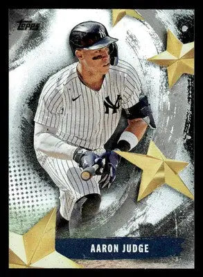 2025 Topps Aaron Judge Stars of MLB baseball card featuring Aaron Judge in Yankees uniform