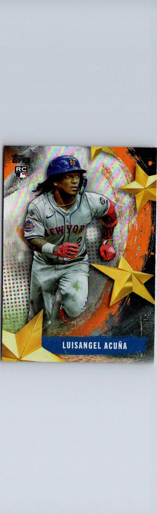 Luisangel Acuña baseball card from 2025 Topps Stars of MLB series