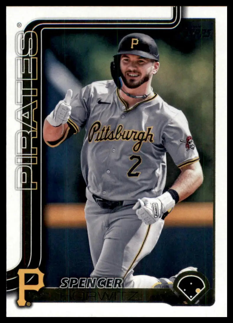 2025 Topps Spencer Horwitz 488 Pittsburgh Pirates NM - Baseball Card Single