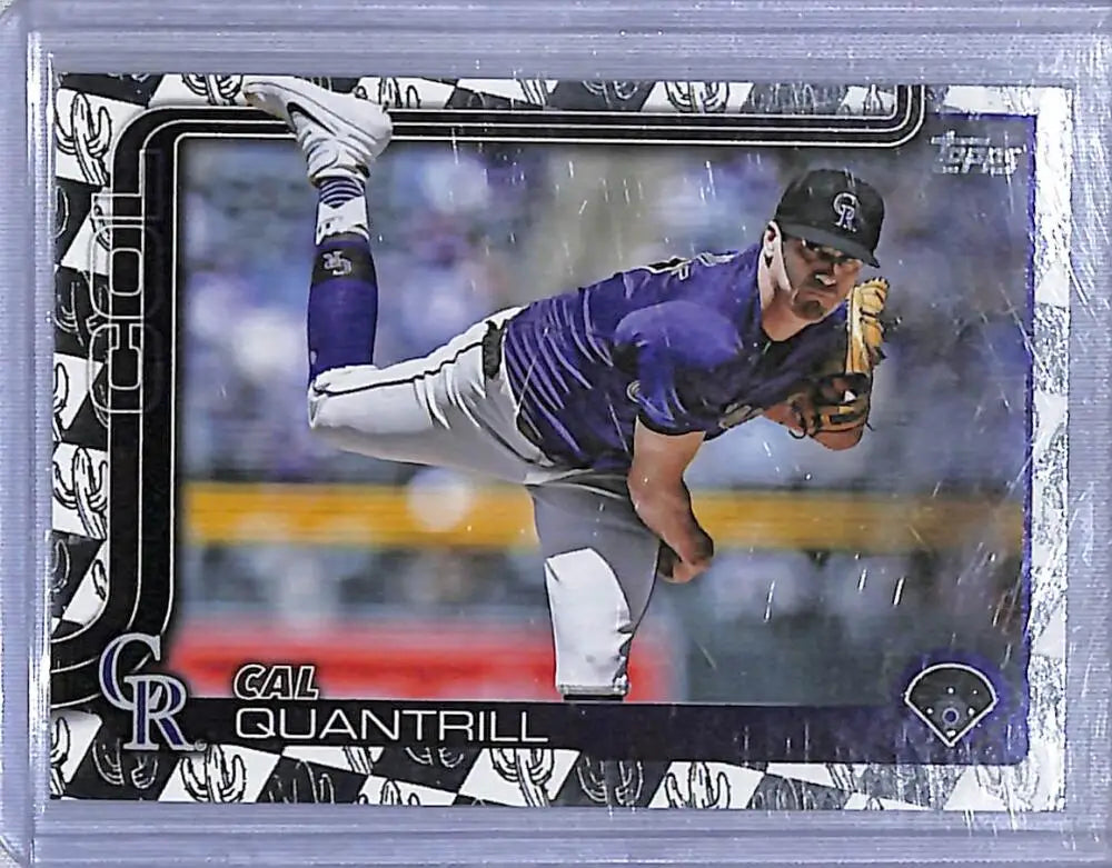 2025 Topps Spring Training #301 Cal Quantrill NM-MT Colorado Rockies - Baseball Card Single