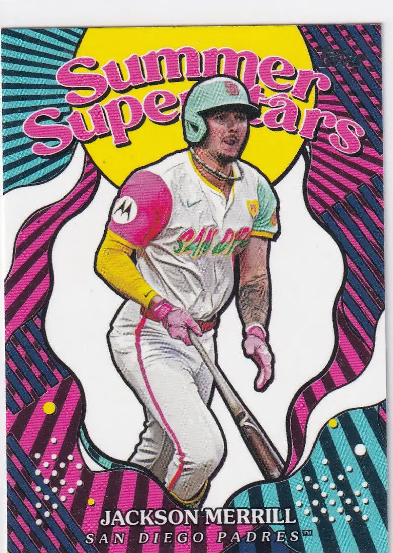 2025 TOPPS #SS-35 JACKSON MERRILL SUMMER SUPERSTARS- SAN DIEGO PADRES - Baseball Card Single