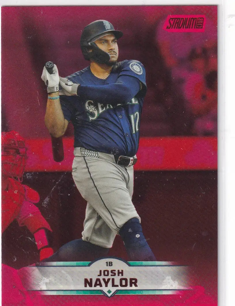 2025 TOPPS STADIUM #21 JOSH NAYLOR RED- SEATTLE MARINERS - Baseball Card Single