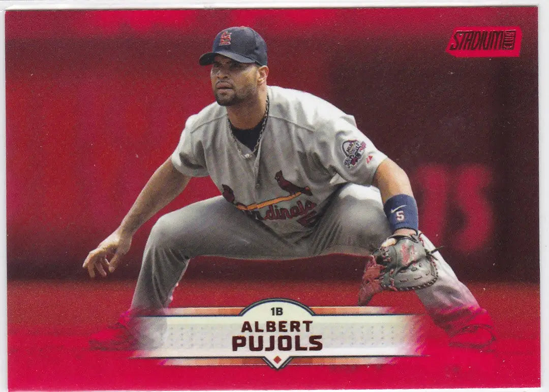 2025 Topps Stadium Club #119 Albert Pujols Red Parallel St Louis Cardinals - Baseball Card Single