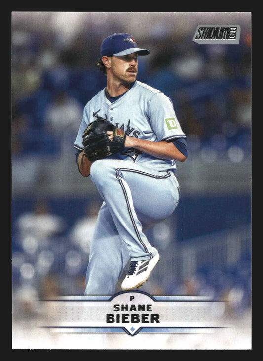 2025 Topps Stadium Club #12 Shane Bieber Toronto Blue Jays - Baseball Card Single