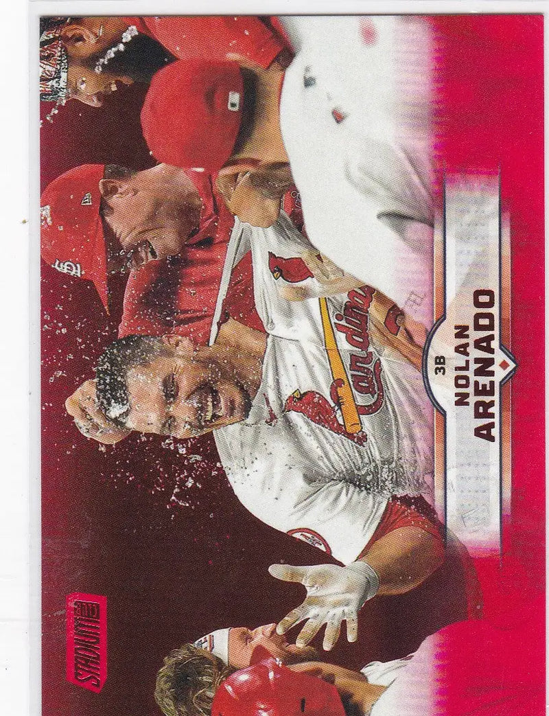 2025 Topps Stadium Club #127 Nolan Arenado Red Parallel St Louis Cardinals - Baseball Card Single