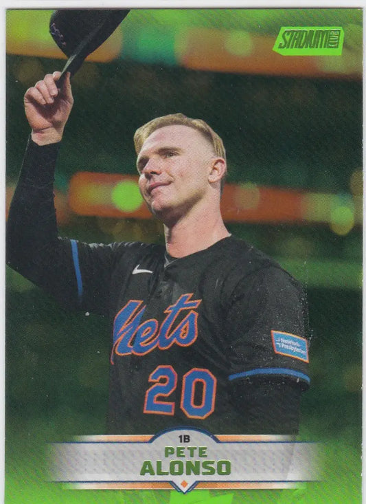 2025 Topps Stadium Club #155 Pete Alonso Lime green New York Mets - Baseball Card Single