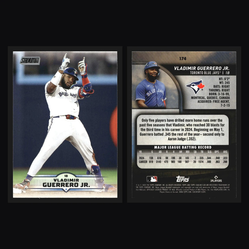 2025 Topps Stadium Club #174 Vladimir Guerrero Jr Blue Jays