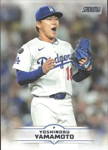 2025 Topps Stadium Club #184 Yoshinobu Yamamoto NM Near Mint Dodgers ID:82679 - Baseball Card Single